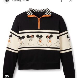 Mickey & Minnie Mouse Ghost 1/4 Zip Pullover by Women by Her